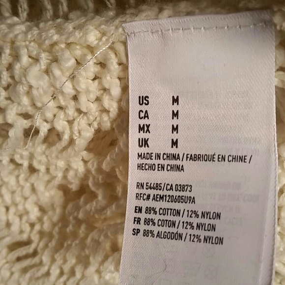 American Eagle sz M open knit sweater like new - Picture 5 of 7